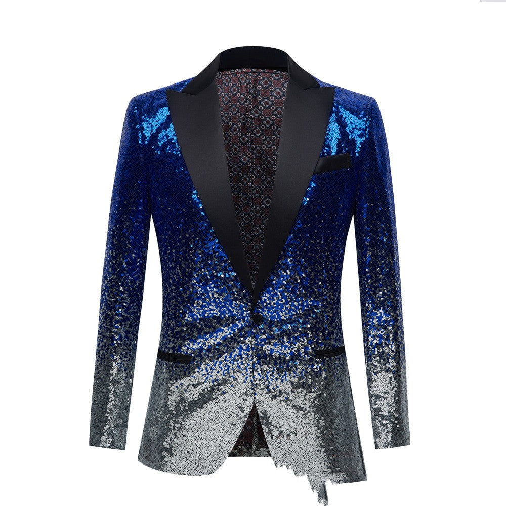 Men's Gradual Change Sequin Host suit