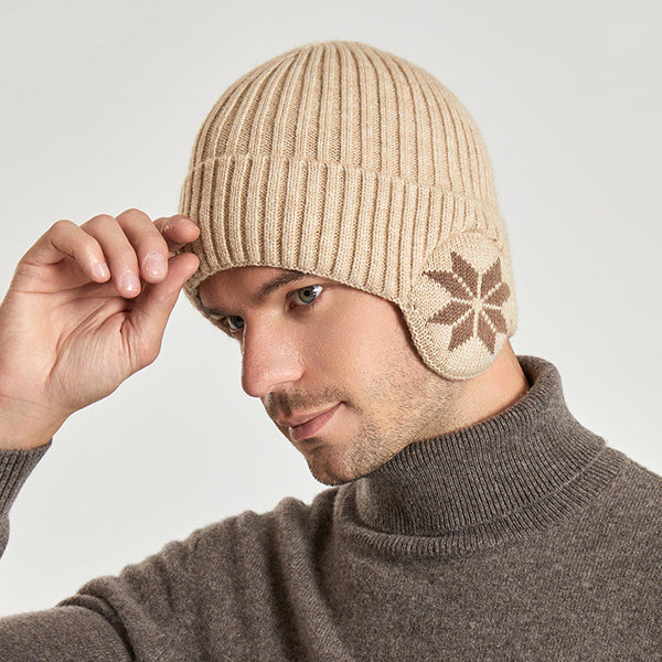 Thermal Knitting Woolen Cap Men's