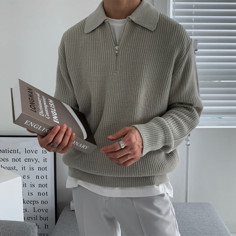 Men's Winter Loose Lightly Mature Knitwear sweater