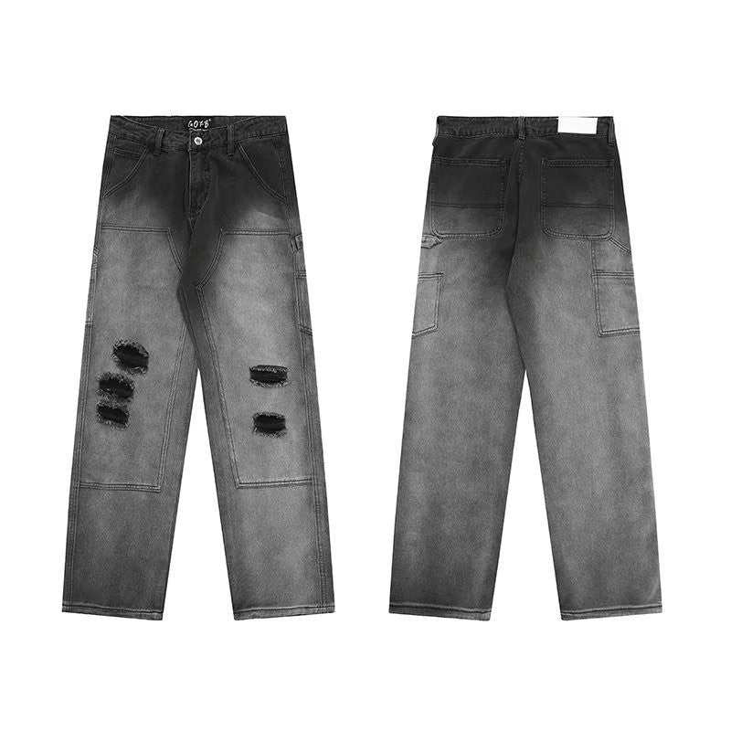 High Street Personalized Graffiti Jeans Men And Women