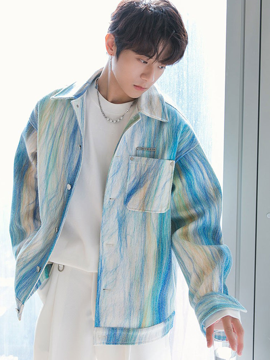 tie-dyed Casual Jacket for men