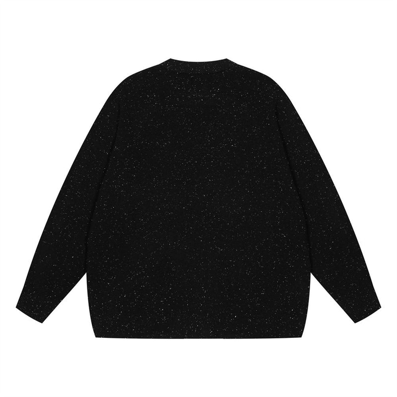 Dot Brocade Men's Loose Casual Sweater