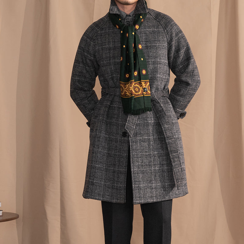 Men's Wool Warm Mid-length trench Coat
