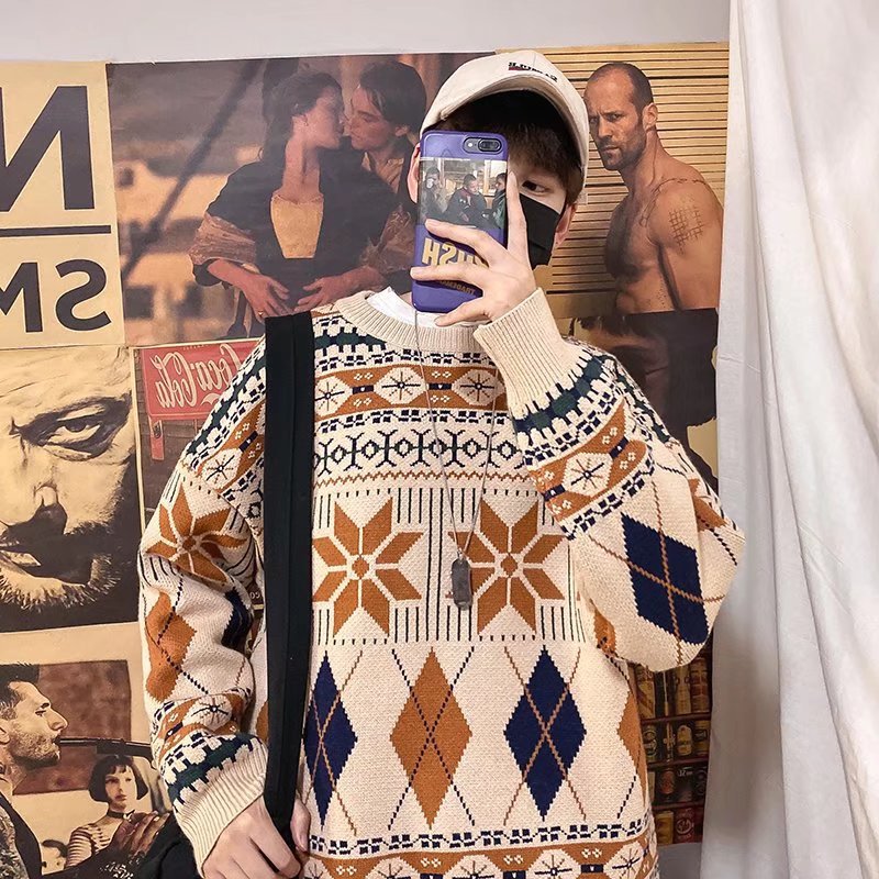 Maglione da uomo stile sciolto e pigro