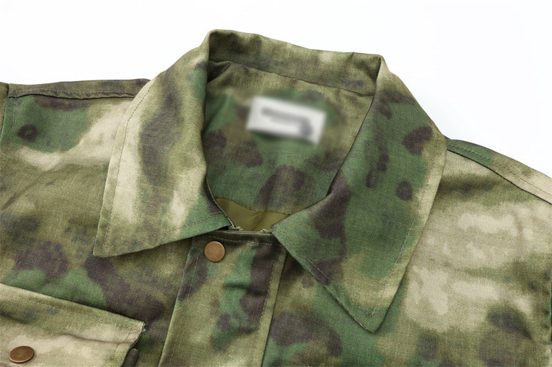 Tactical Camouflage Military Coat Men's European And American Loose Mid-length Jacket