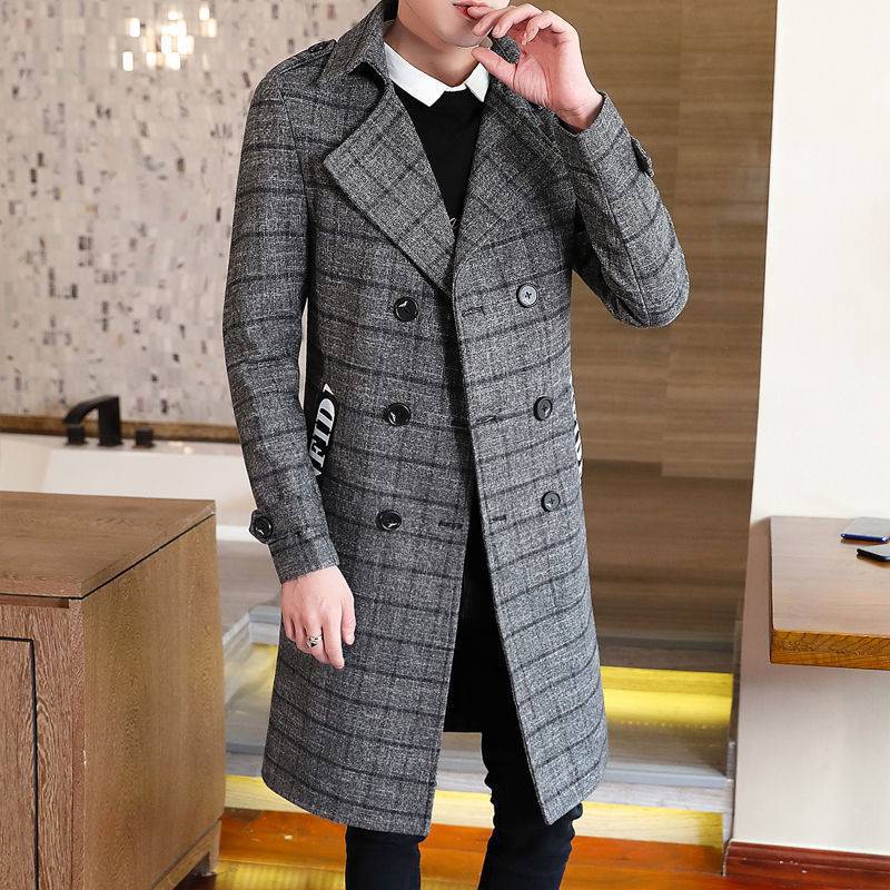 Casual Men's Trench Long Coat