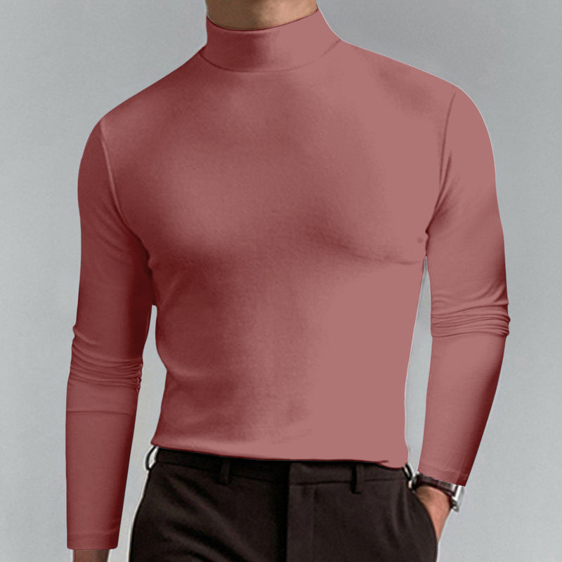 Autumn And Winter turtleneck long Sleeve T-shirt