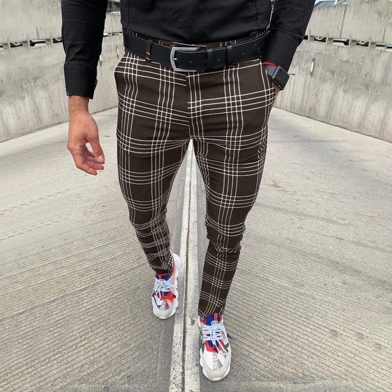 Men's Big Stripe Fashion Pencil Pants