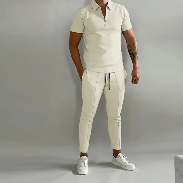 Traje deportivo informal delgado de verano para hombre