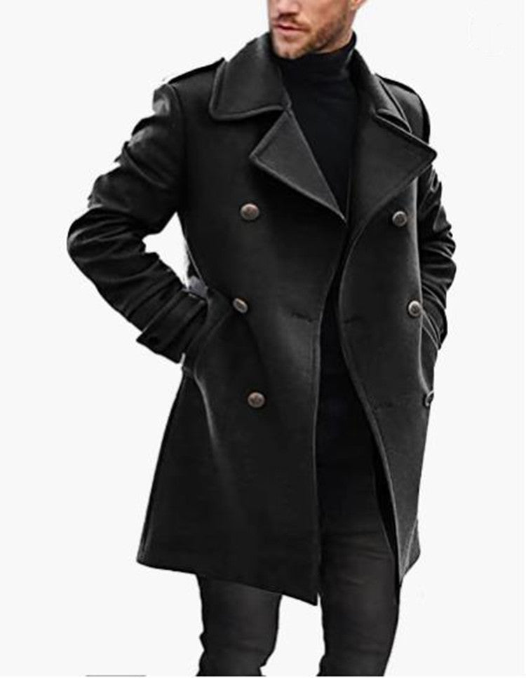 Woolen trench Coat Autumn And Winter