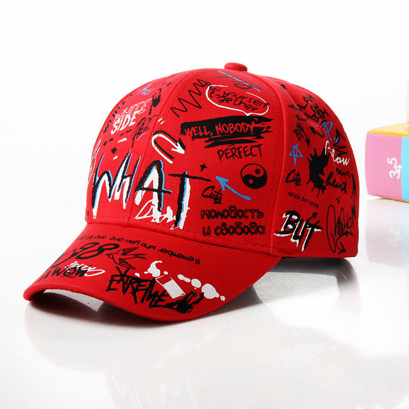 WHAT Graffiti Baseball Cap