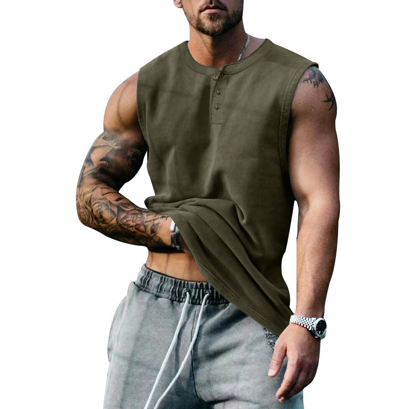 Camiseta deportiva sin mangas de verano para hombre, chaleco de baloncesto, Color sólido