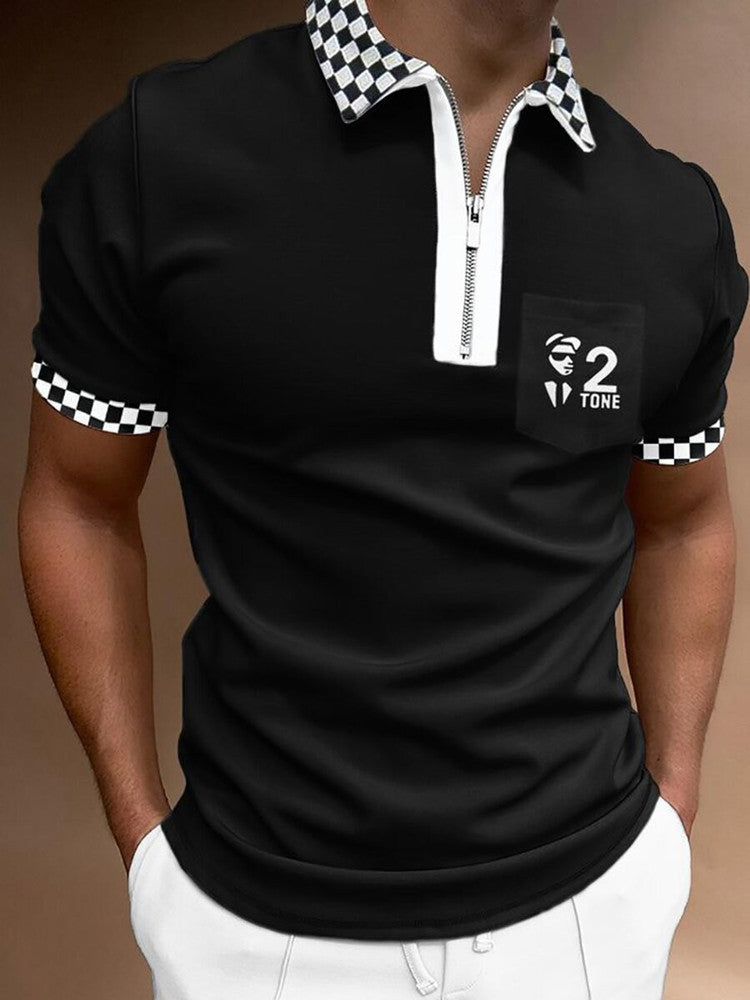 Men's POLO Shirt Printed Short Sleeve T-Shirt