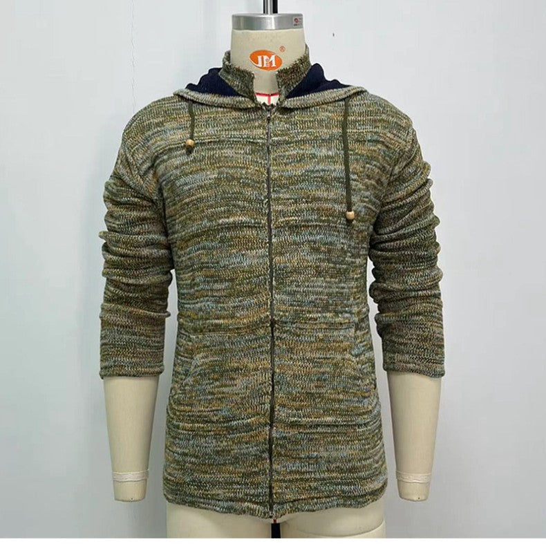 Men's Zipper Cardigan Sweater Coat