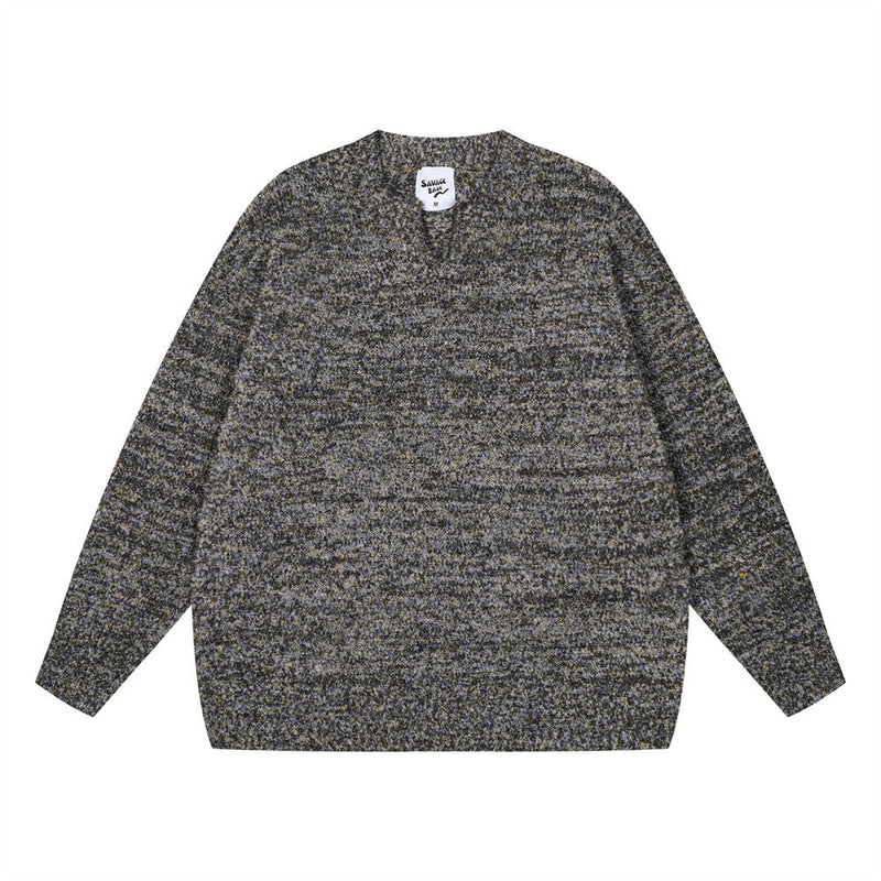 Jacquard Round Neck long sleeve Sweater For Men