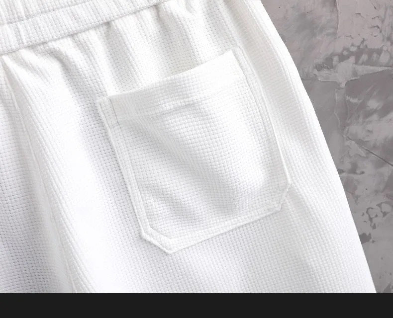 Camiseta de verano Pantalones cortos casuales Conjunto de seda de hielo