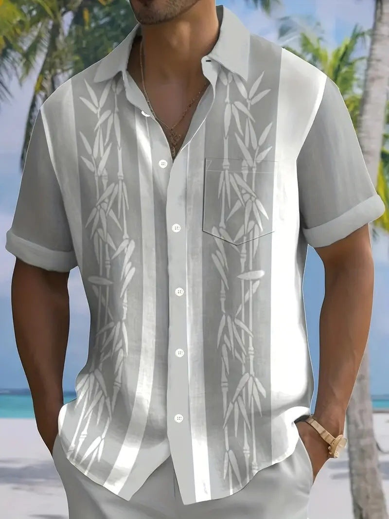 Short-sleeved Casual Beach Shirt