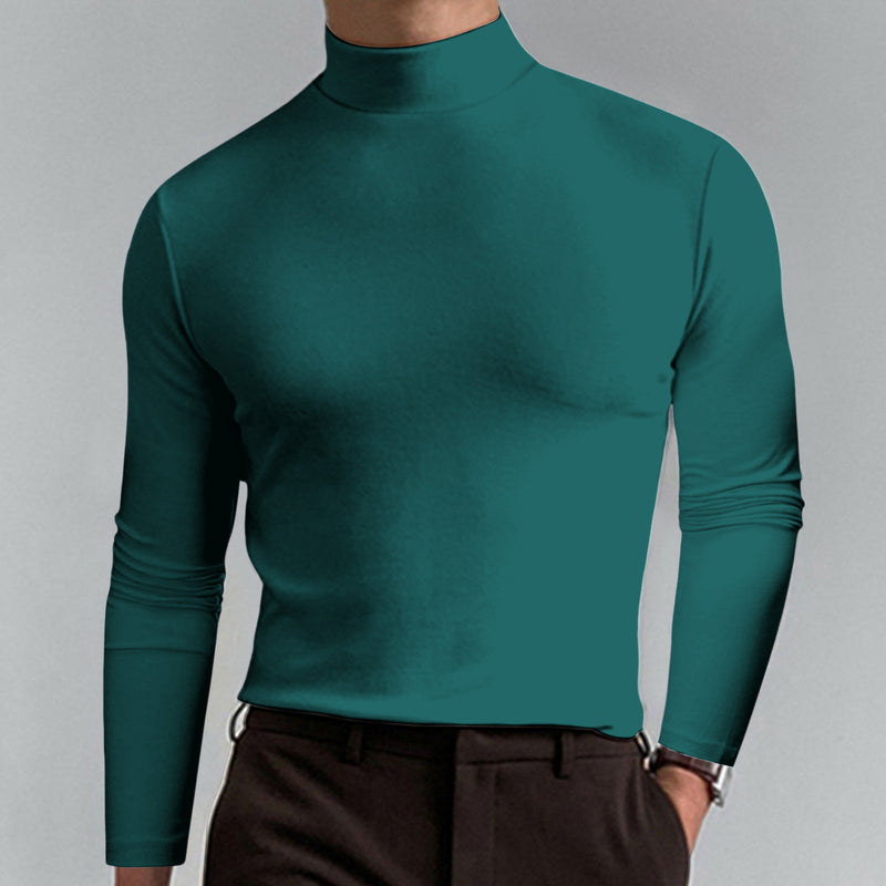 Autumn And Winter turtleneck long Sleeve T-shirt