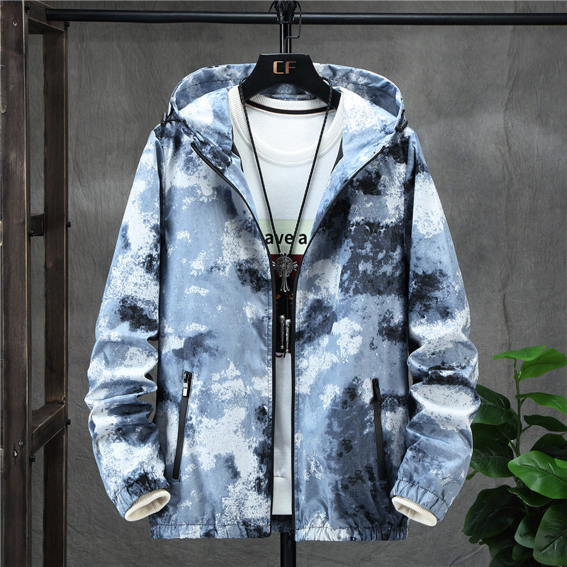 Trendy Patchwork Camouflage Men's Jacket