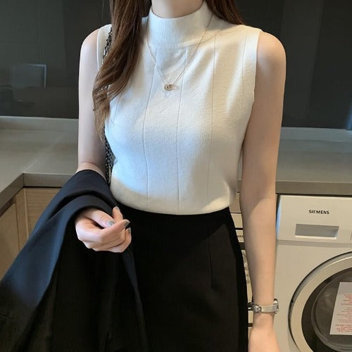 Knit Sweater Slim Thin Bottoming Vest Top