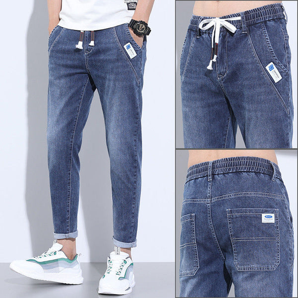 Denim Stretch Casual Men's Trousers