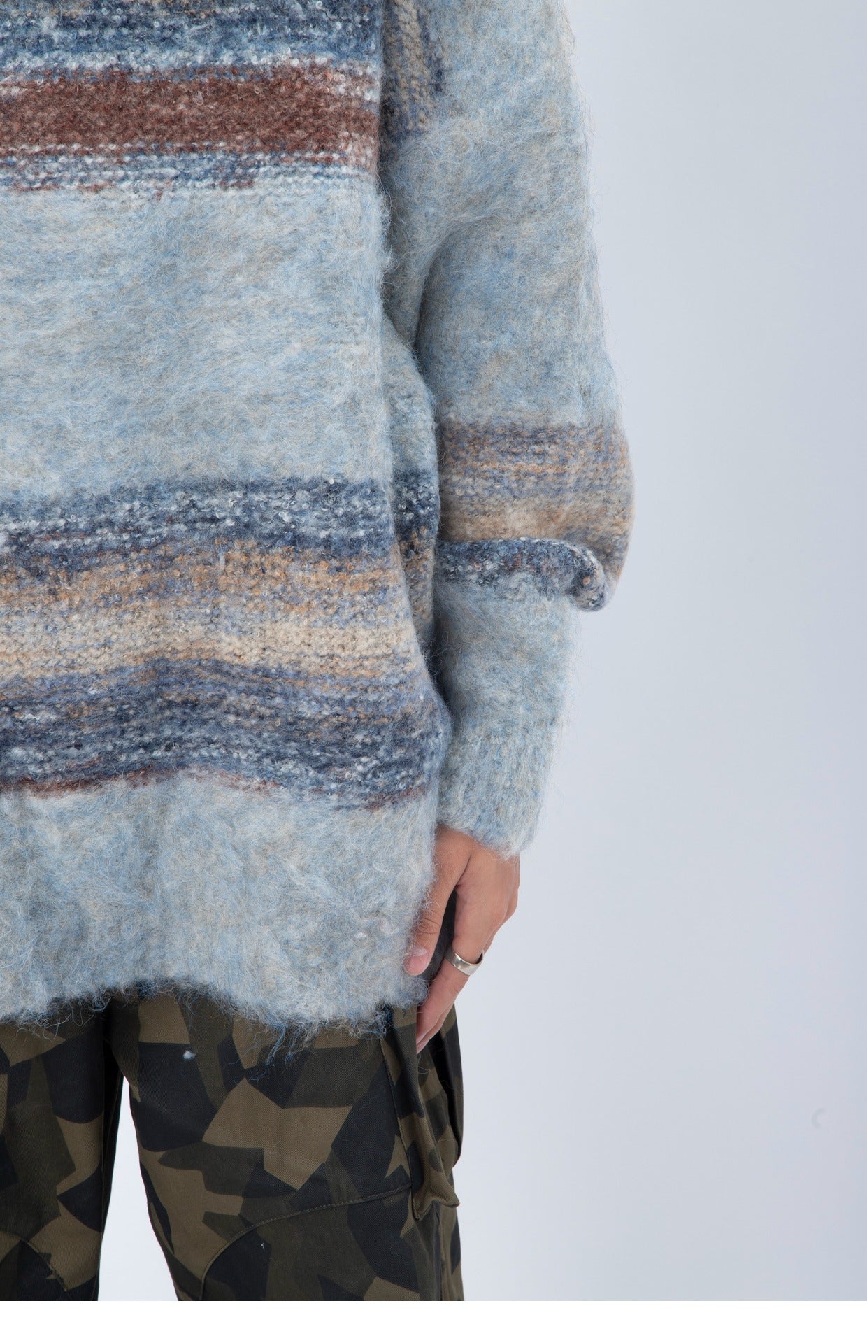 Hair And Stripes Thick Sweater