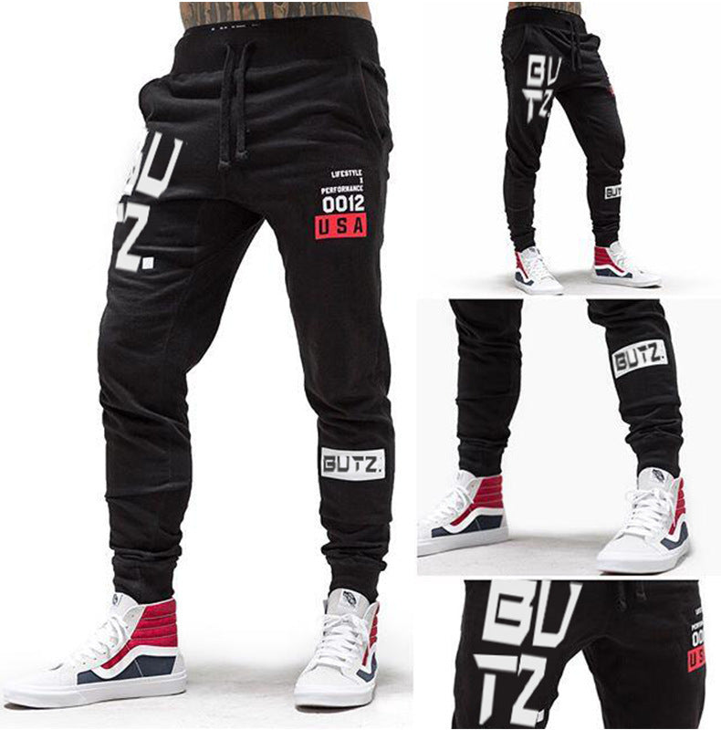 European And American Trend With Fleece Sweatpants Men