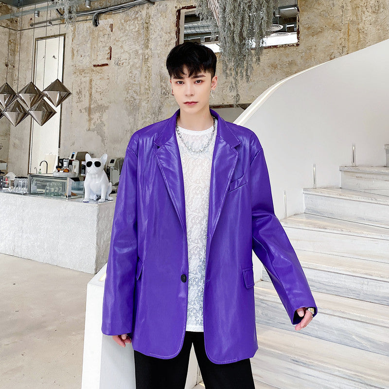 Korean Style Personalized Purple Coat