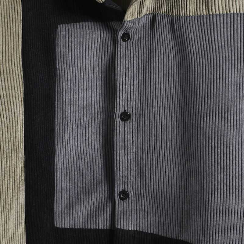 Men's Corduroy Long-sleeved Shirt