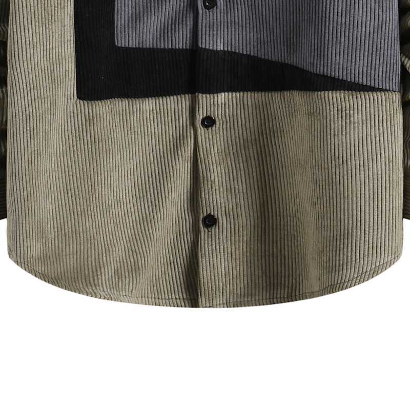 Men's Corduroy Long-sleeved Shirt