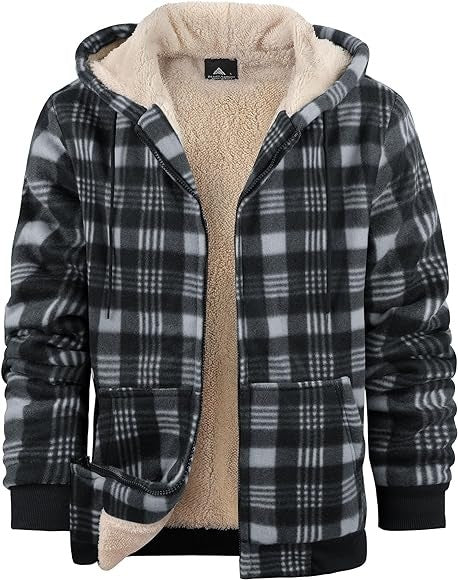 Thickened Cotton-padded Plaid Long Sleeve Loose jacket