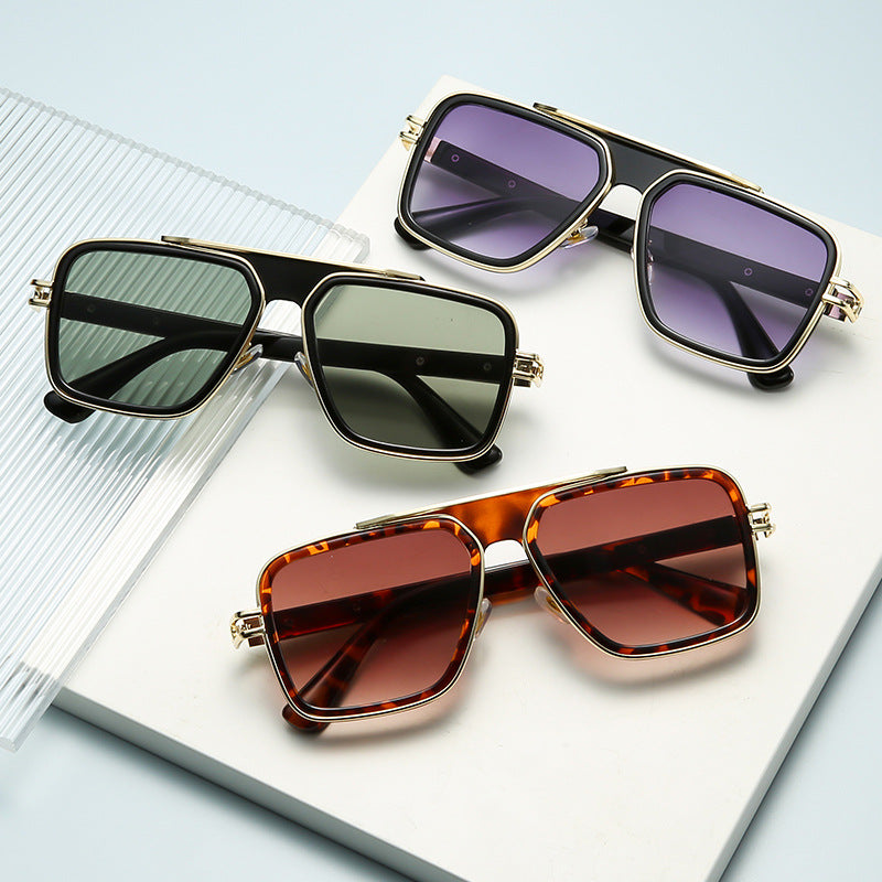 Fashion Square Retro European And American Sunglasses