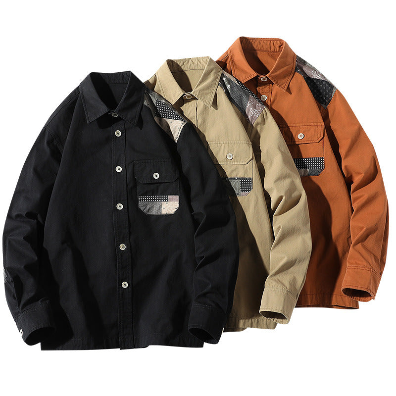 Fashion Teen Casual Retro Workwear shirt jacket