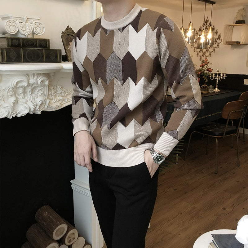 Geometric Jacquard Sweater