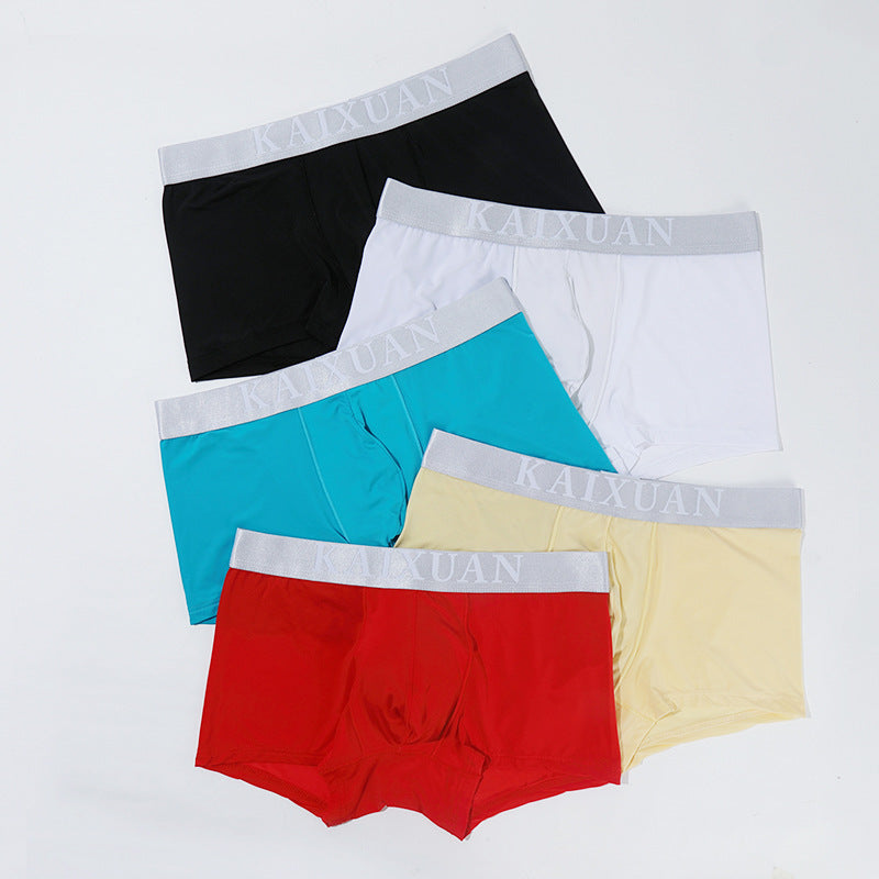 Youth Breathable Sweat-absorbent Dry Ice Silk Boyshort