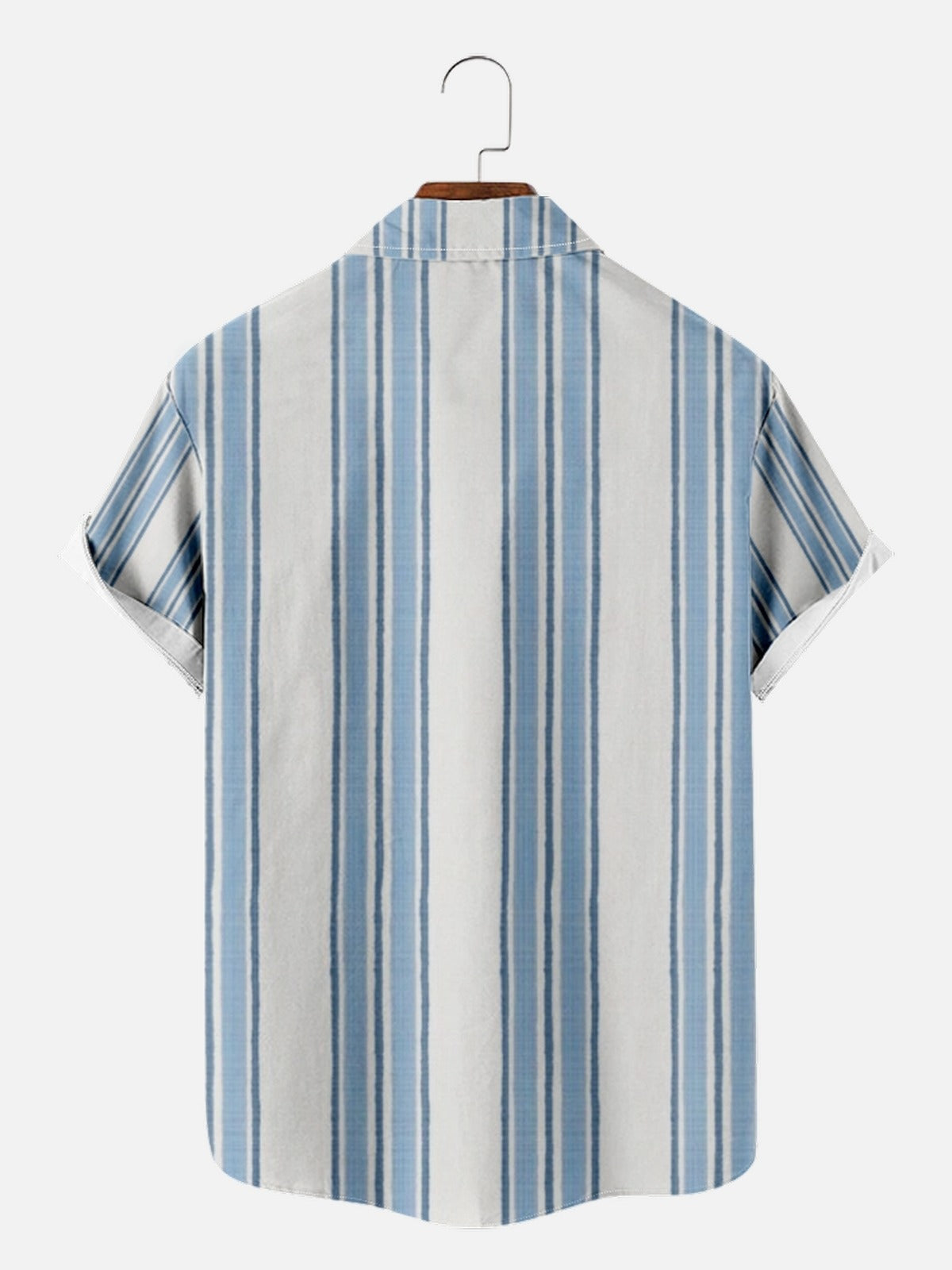 New Striped Element Printing Loose Shirt