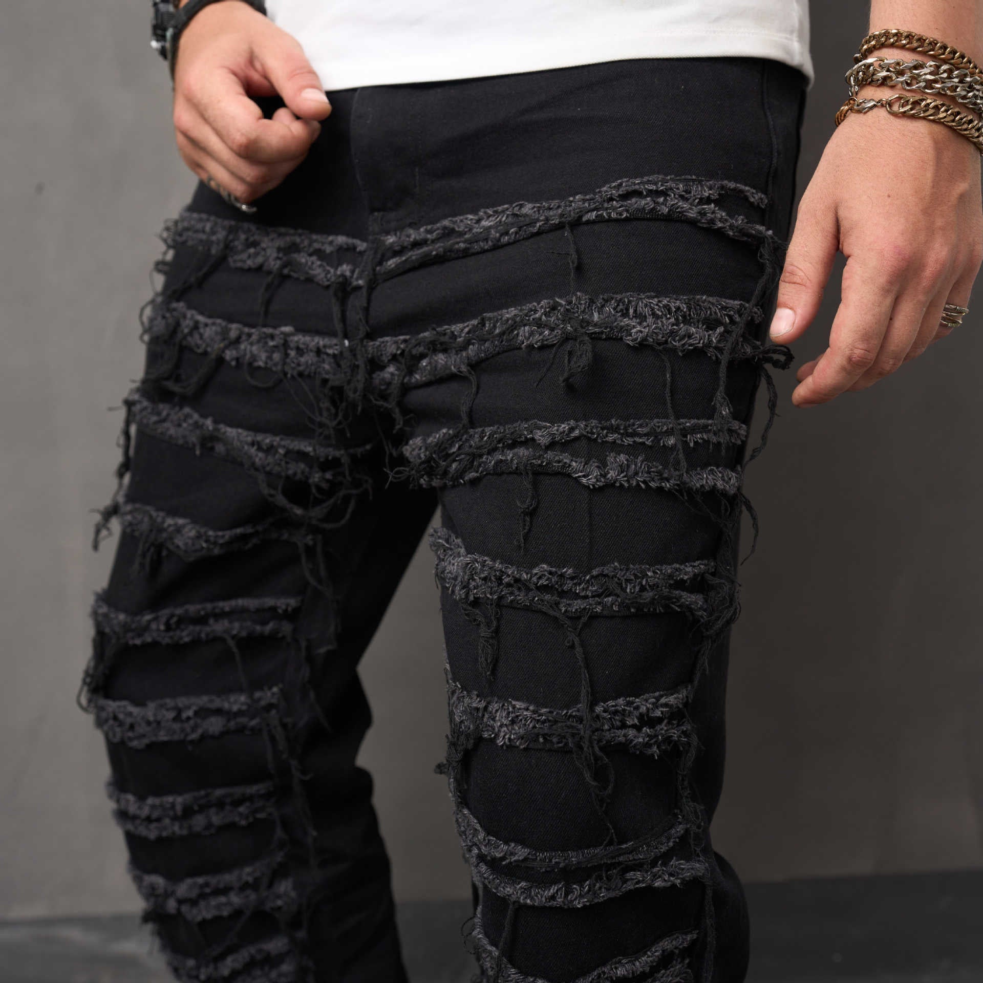 Loose Wide Leg Leisure Jeans for men