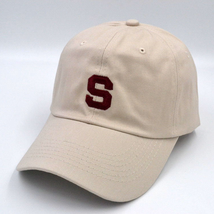 Three Bar Baseball Cap Men's Soft Top Casual