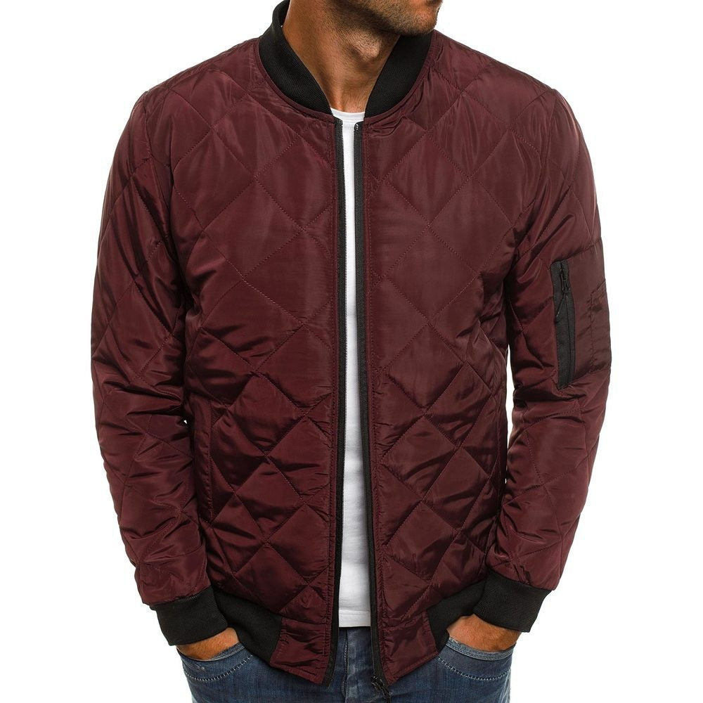 Diamond Stitched Padded Jacket