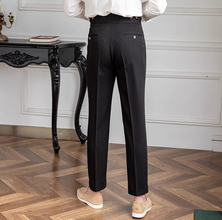 Portovenere Gurkha Button Pleated Trousers