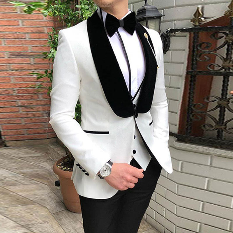 Men's Suit Three-piece Set