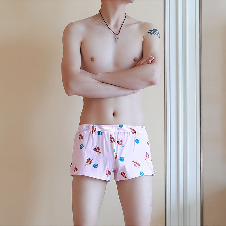 Men's Underwear Cotton Printed Boxers Loose Comfortable Personality Boxers
