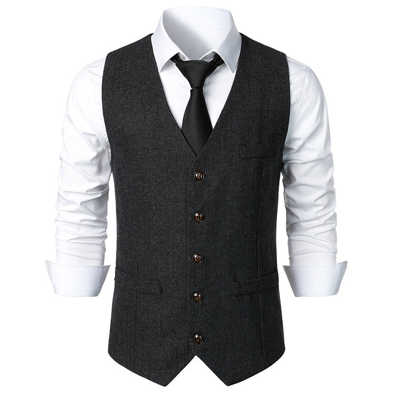 Men's British Style Vintage Suit Vest