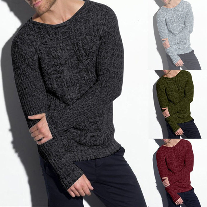 Maglione in maglia di poliestere da uomo