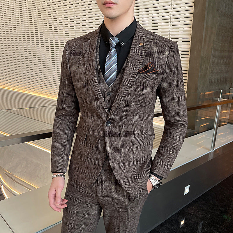 Casual Banquet Korean Three-piece suit Set