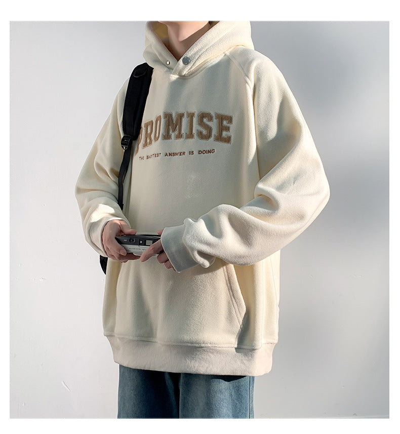 Men's Letter Printing Loose Pullover sweater