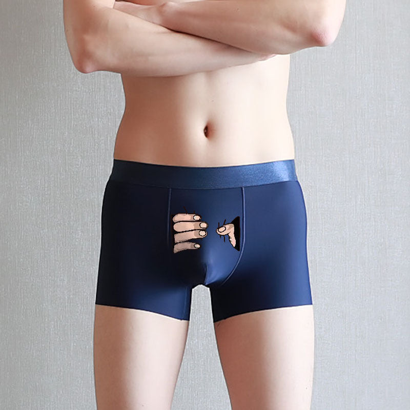 Summer Ice Silk Creative Men's Underwear