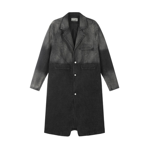 Inkjet Gradient Denim Coat