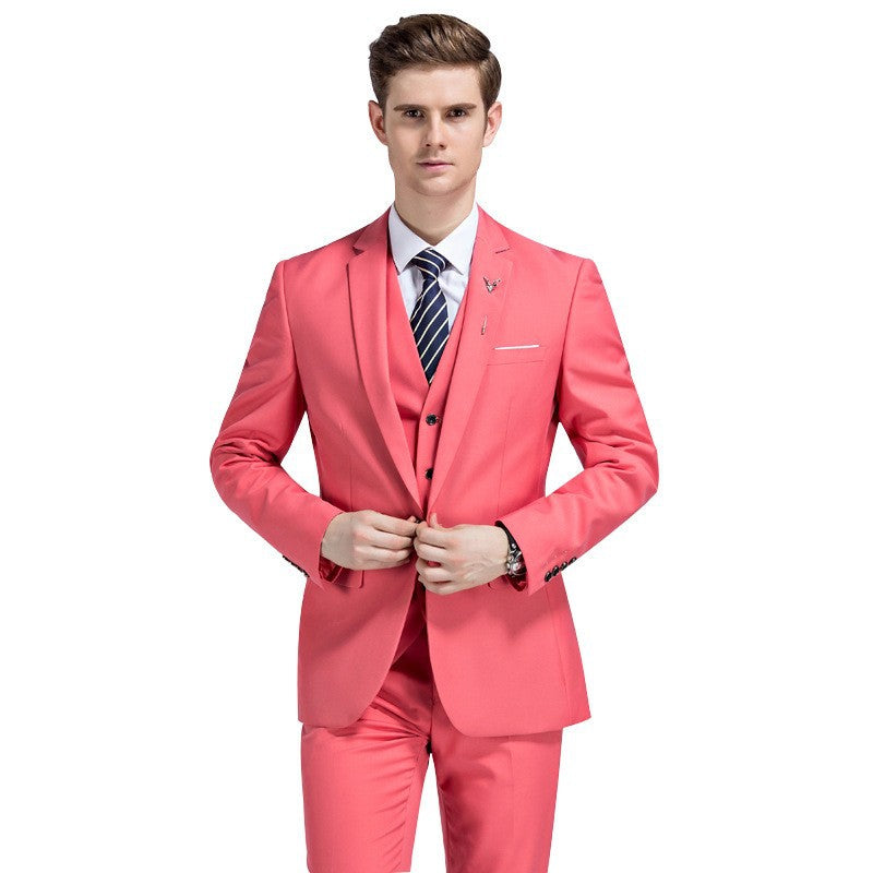 Men's Business Professional Formal Suit Men's Three-piece Suit