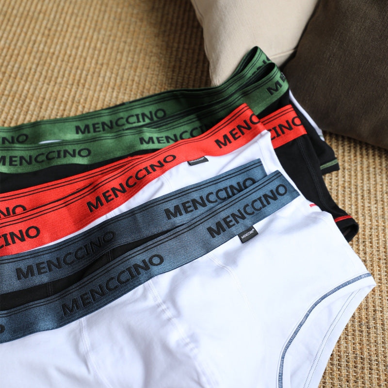 Men's Underwear Cotton Low Waist Slim Boxers